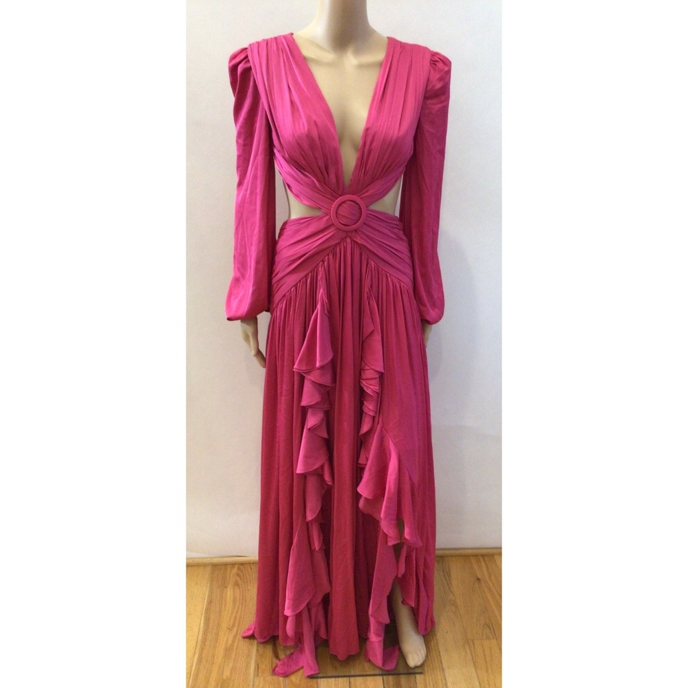 PATBO CUTOUT PINK GOWN Runs big!